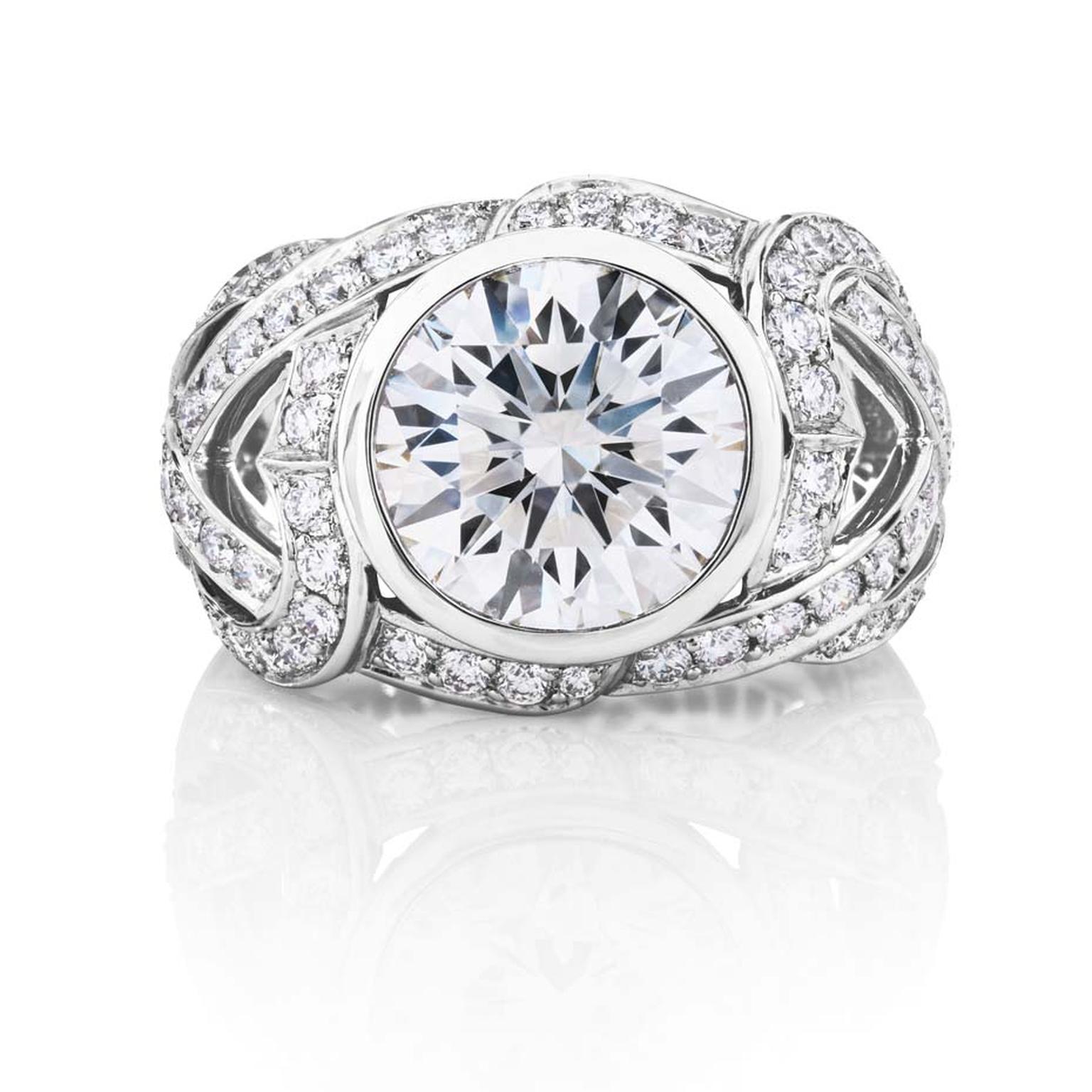 Dragonfly diamond sale ring